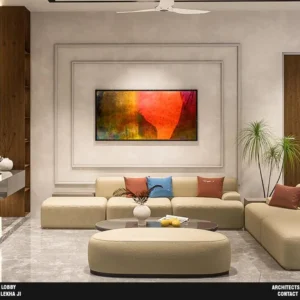 Living Room design by Bajaj Construtions